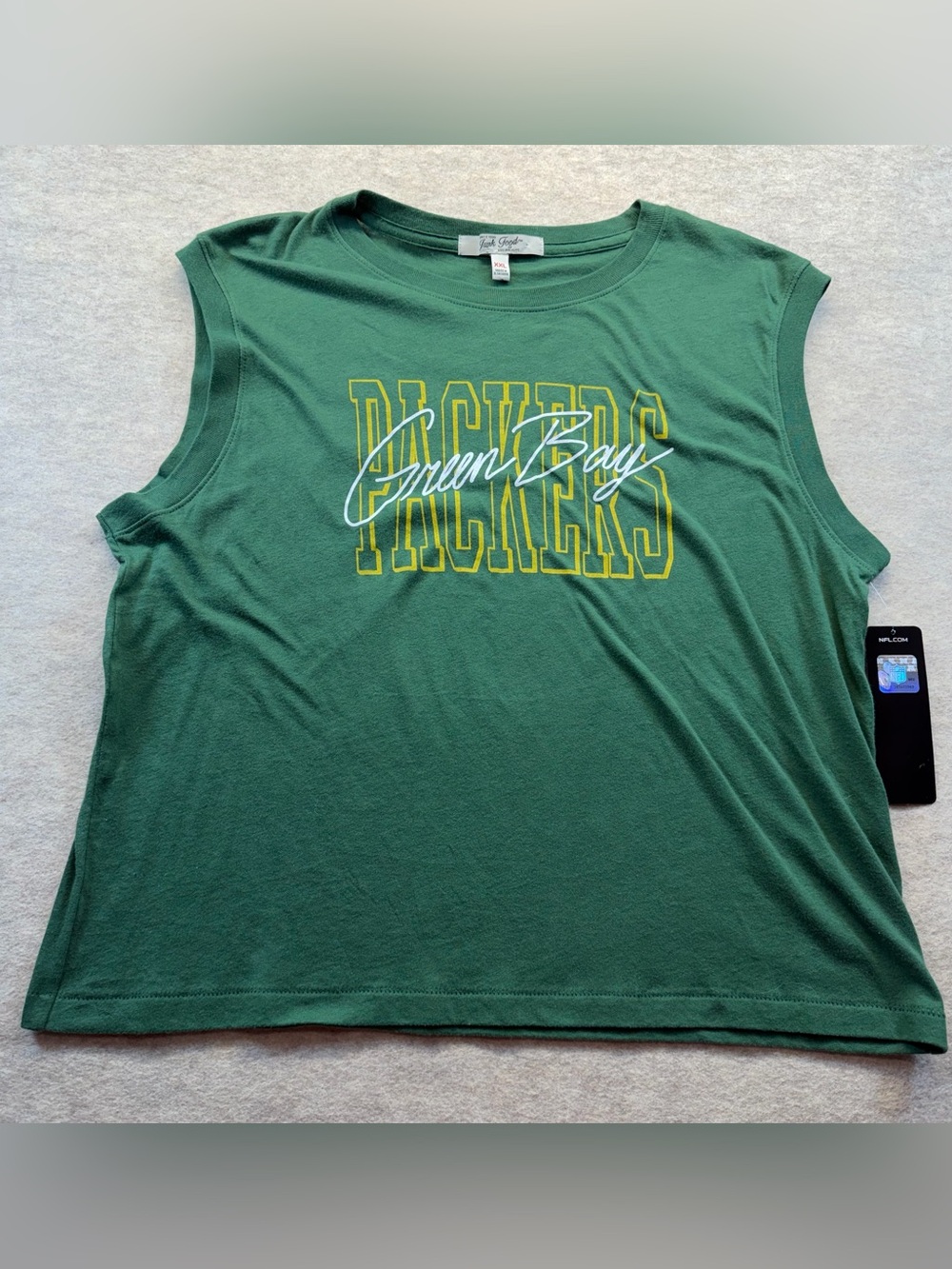 Green Bay Packers Junk Food Women’s Muscle Tank XXL NWT